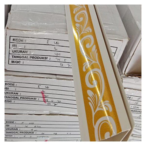List F 6 CM Motif Bunga Gold